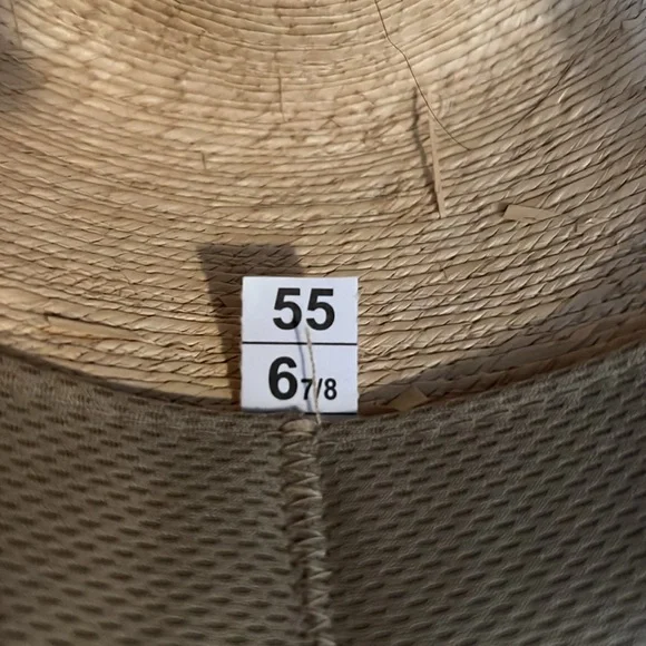 Alamo hats western cowboy iron weave straw hat 6 7/8